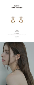 CLOVER PEARL EARRINGS