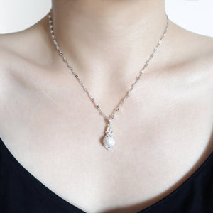 THE GOURD NECKLACE SILVER CHAIN