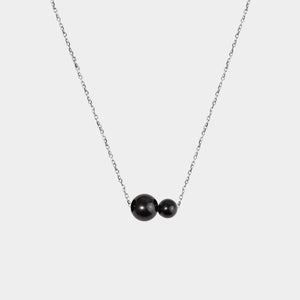 BLAKELY PEARL NECKLACE (BLACK)
