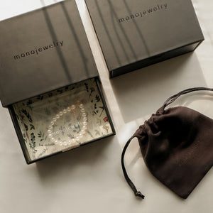 RAIN DROP PEARL NECKLACE + CHARLOTTE PEARL NECKLACE