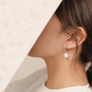 CORETTA PEARL EARRINGS (2COLORS)