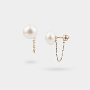 OILLE PEARL CHAIN EARRINGS
